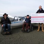 Donation from Pooleys, with Dave T and Colin Donation from Pooleys, with Dave T and Colin