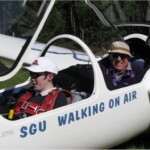 Steve (back) and a junior pilot Steve (back) and a junior pilot